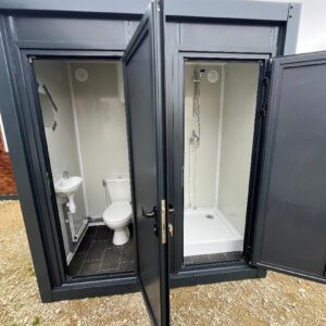 CONTENITORE SANITARIO WC + DOCCIA COLLEGABILE GRIGIO