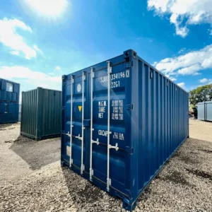 Container marittimo usato da 20 piedi blu